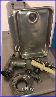 Hobart Meat Grinder Model 4822 with#22 Attachments. 1 Phase 115V House Plug