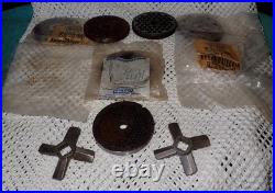 Hobart Meat Grinder Plates and Blades Lot Commercial