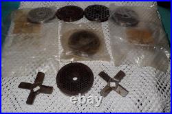 Hobart Meat Grinder Plates and Blades Lot Commercial