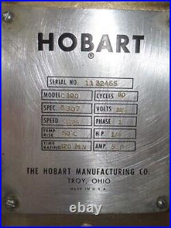 Hobart Mixer C-100 10 Quart Commercial Mixer Bowl Paddle Beater Attachment Ohio