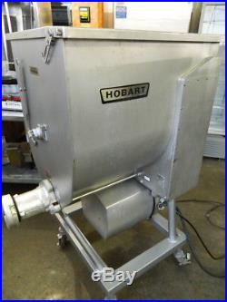 Hobart Model 4346 #46 Meat Grinder / Mixer 7.5hp Motor Foot Pedal 215 Lb Hopper