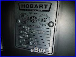 Hobart Model 4346 Meat Grinder/Mixer 7.5Hp Foot Pedal 208V 3 Ph
