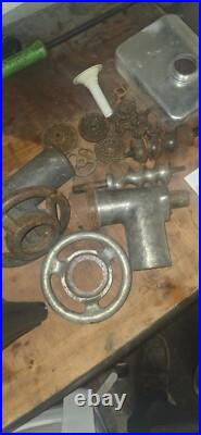 Hobart antique meat grinder/chopper model 612 with all kinds of attachements