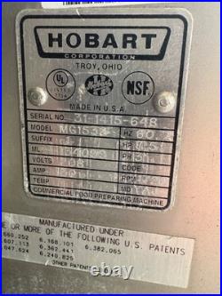Hobart commercial meat grinder mixer Butcher Shop model mh1532