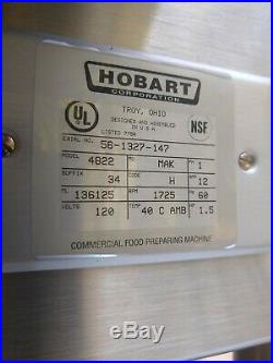 Hobart meat grinder 4822