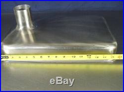 Hobart meat grinder feed pan. 2-1/2 throat, heavy gauge stainless. Aprox 16x10
