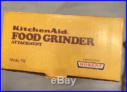 KitchenAid FG Food Meat Grinder Attachment for Stand Mixer vintage Hobart Prod