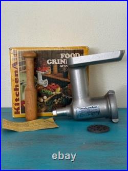 KitchenAid Food Grinder Attachment With Metal Plates & Stomper Model FG Hobart