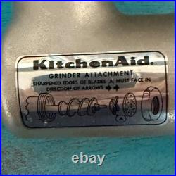 KitchenAid Food Grinder Attachment With Metal Plates & Stomper Model FG Hobart