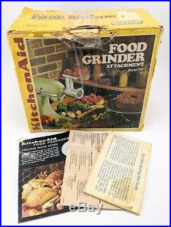 KitchenAid Food Grinder Hobart Model FG Vintage METAL Mixer Attachment FAST SHIP