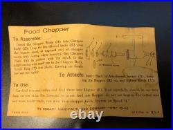 KitchenAid Hobart Food Chopper Meat Grinder FG Metal EUC Box Vintage KitchenAid Hobart Food Chopper Meat Grinder FG Metal EUC Box Vintage