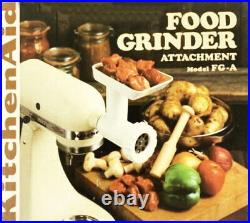 KitchenAid Hobart Food Grinder Mixer Attachment FG-A Fits All KitchenAid Models