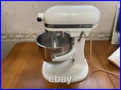 KitchenAid Hobart Model K5-A Mixer with Bowl, Meat Grinder, Attachments, Cover