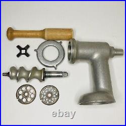 KitchenAid Original Vintage Metal Meat Grinder Attachment 1970's 2 Plates