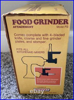 Kitchen Aid Hobart Vintage FG Metal Food Grinder Attachment