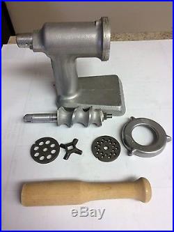 Kitchenaid Hobart Metal Meat Grinder with Discs and Instuctions