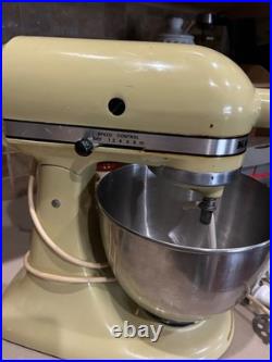 Kitchenaid stand mixer 5 quart. Vintage color & style. Vintage attachments