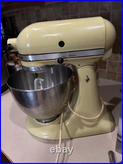 Kitchenaid stand mixer 5 quart. Vintage color & style. Vintage attachments