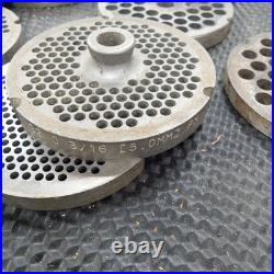 Lot of 20- Various Hobart & Etc Meat Grinder Plates & Knife Blades- New and Used