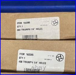 MEAT GRINDER PLATE, 400 TRIUMPH 52, 1/4 HOLES HUB STYLE Speco Item#102285