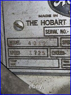 (MRO) - Vintage Hobart Meat Grinder #4312 For Restoration or Parts