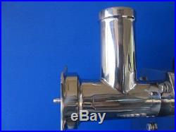 Meat grinder for commercial mixer. Fits many Omcan, Hobart Legacy, Univex, FMA