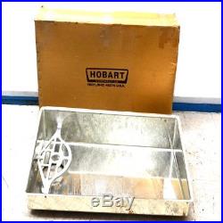 NEW Hobart 4146-1 5HP Meat Grinder, 46PAN-TINR/H Pan with 46End-Tin End Attachment