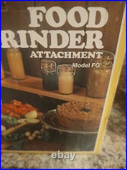 New Kitchen Aid Food Grinder Hobart Model FG Vintage METAL Mixer Attachment