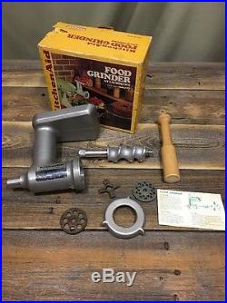 New Vtg KitchenAid Mixer Hobart All Metal FG Food Meat Grinder Attachment With Box