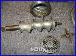 OEM Hobart older style #12 meat grinder with the wider mouth, with pan