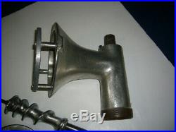 Older Style Hobart funnel style meat grinder head Assembly. May be Model 22