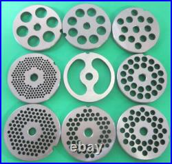 PICK TWO #22 Meat Grinder Plate Disc for Hobart Cabelas LEM Pro Cut Weston