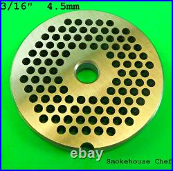 PICK TWO #22 Meat Grinder Plate Disc for Hobart Cabelas LEM Pro Cut Weston