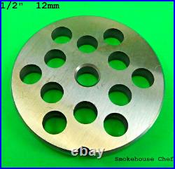 PICK TWO #22 Meat Grinder Plate Disc for Hobart Cabelas LEM Pro Cut Weston