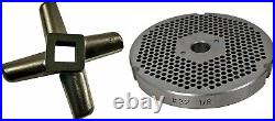 Precision Machined 1/8 Meat Grinder Plate Reversible Design for Any Brand