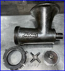 Rare Genuine VTG Hobart Short Shaft Size 32 Meat Grinder Head. Bowl & Cylinder