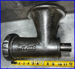 Rare Genuine VTG Hobart Short Shaft Size 32 Meat Grinder Head. Bowl & Cylinder