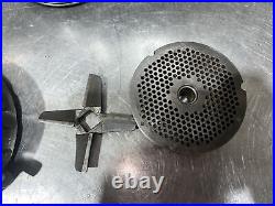 Rare Genuine VTG Hobart Short Shaft Size 32 Meat Grinder Head. Bowl & Cylinder