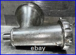 Rare Genuine VTG Hobart Short Shaft Size 32 Meat Grinder Head. Bowl & Cylinder