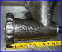 Rare Genuine VTG Hobart Short Shaft Size 32 Meat Grinder Head. Bowl & Cylinder