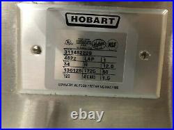 Reconditioned Hobart Meat Grinder Model 4822. 1 phase 1.5 hp READY TO BE USED