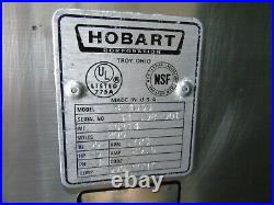 Refurbished Hobart 4146 Stainless Steel 5HP Meat Grinder 200V 3 PH NO SHIPPING