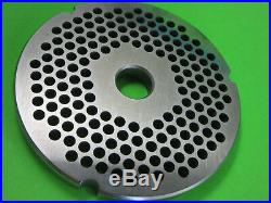 Size #42 x 1/4 Meat Grinder disc plate for Cabelas 1 3/4 HP + Biro Hobart