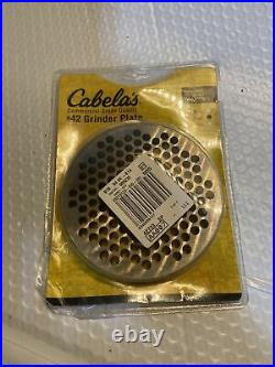 Size #42 x 3/16 Meat Grinder disc plate for Hobart 4542 Cabelas Stainless Steel