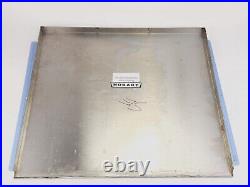 Stainless Hobart 4146 Meat Grinder 00-291943-00010 PLATE SIDE PANEL & LOGO ASSY