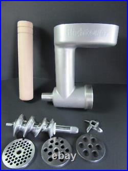 Steel Meat Grinder Attachment for KitchenAid Mixers. Discs Textured Meat. 5-Year