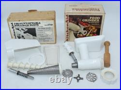 TWO SETS Vintage KITCHEN AID Food/Meat Grinder, Fruit/Vegetable Strainer withBoxes
