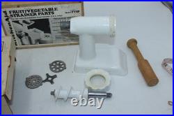 TWO SETS Vintage KITCHEN AID Food/Meat Grinder, Fruit/Vegetable Strainer withBoxes
