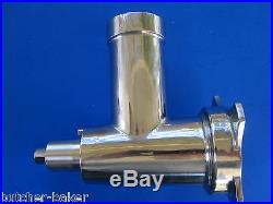 USED ONCE Stainless Meat Grinder for Hobart, Univex mixers, motors etc Size #12