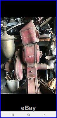 Ultra rare antique Hobart combination coffee and meat grinder pedestal version